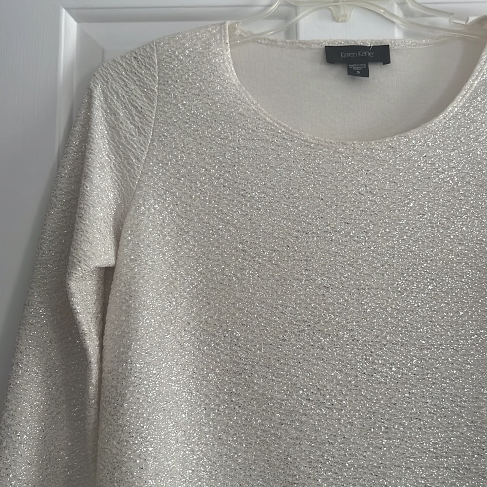 Shimmery Ruffle Top - Picture 2 of 4